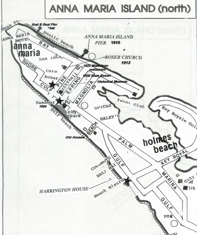 Street Map Of Anna Maria Island Historical Tour Of Anna Maria Island, Florida