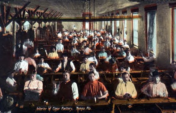 factory workers in 1940 postcard